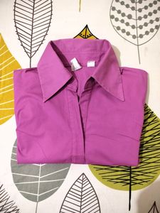 Magenta Shirt Top