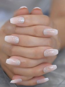 Reusable Ombre Press-On Nails – Glazed Glitter