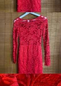Red Lace Dress