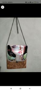 Combo of a dress and a along bag
