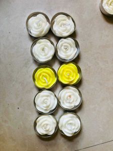 Rose Candles For Diwali