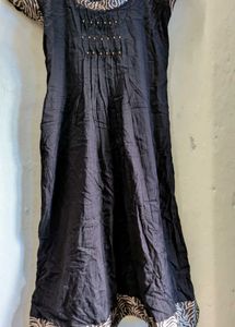 Elegant Black A-line dress