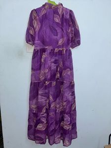 Purple Floral Maxi Dress