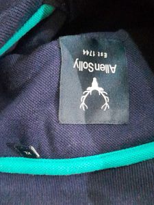 Navy Blue Allen Solly Polo T-Shirt For Men&#39;s