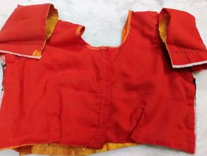 Orange Colour Formal Blouse