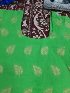 Green Colour Suit Salwar With Heavy Dupatta