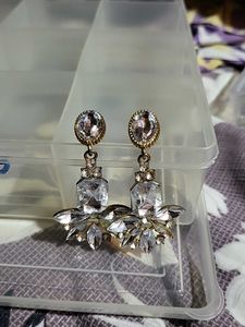 Sparkling Crystal Drop Earrings