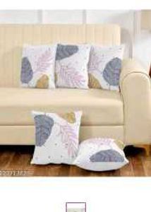 Leaf Print Throw Pillow Covers (Set of 2)