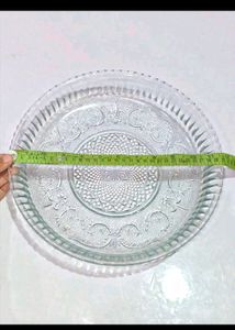 Big Glass Serving Plate