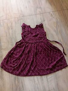 Cute Purple Girls Dress