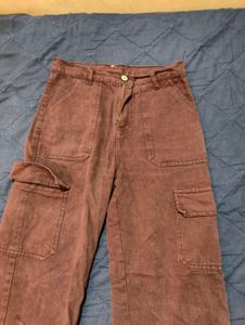 Maroon Cargo Pants