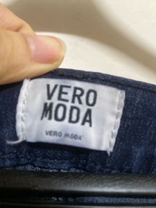 vero moda navy blue slim jeans