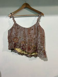 Embellished Sleeveless Top