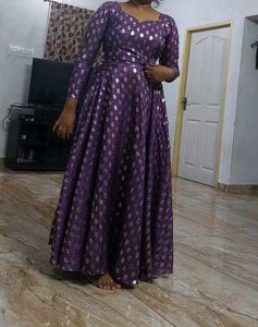 Purple Lehenga with Silver Accents
