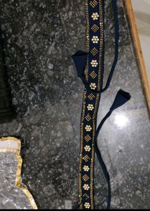 Elegant Navy Blue Ruffle Saree