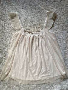 Girly  Ruffle Trim Tank Top