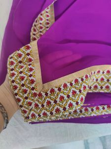 Purple Coloured Saree