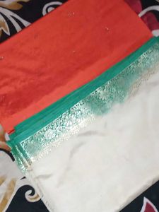 Elegant Orange Saree