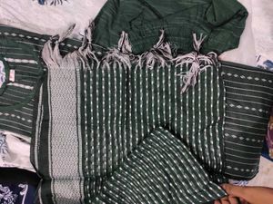 Green Printed Kurta Set