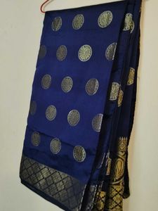 Elegant Banarasi Blue Silk Saree❤️