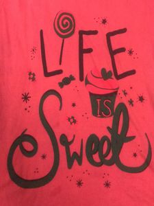 Life is Sweet Red Graphic Tee