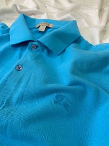 Burberry Brit Blue Long Sleeve Polo