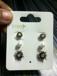 A Combo Of 3 Ear Tops