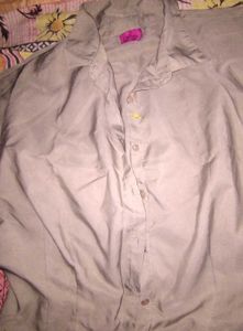 Olive Green Button-Down Shirt