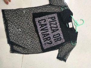 Stylish Net Upper With Attractive Crop Top