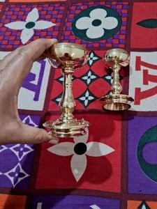 2pc Brass Diya