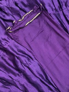 Elegant Purple Kurta Set self stitch