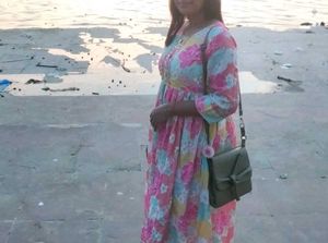 Floral Print Anarkali Kurta