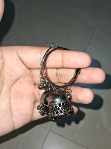 Boho Jhumka Hoop Earrings
