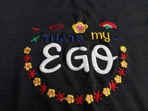 &#34;That&#39;s My Ego&#34; Embroidered Tee
