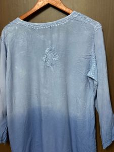 Blue Embroidered Kurta