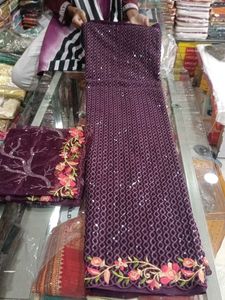 Elegant Embroidered Salwar Kameez Fabric