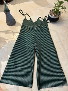 Striped Green Jumpsuit