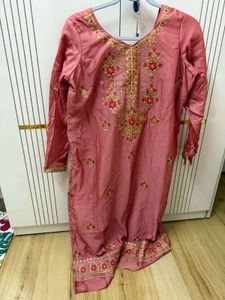 Unused Heavy Dress Pink For Wedding & Function
