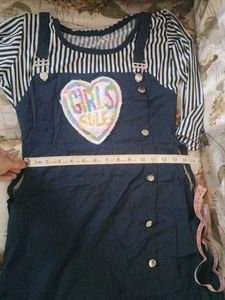 Navy Blue Top With Jeggings Combo