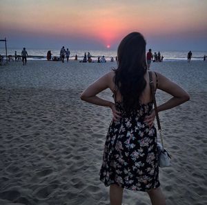 Black Floral Dress, Skater, Backless &amp; Padded