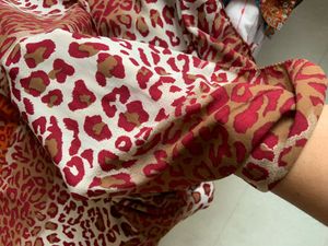 Animal Print Saree With Matching Stitched Blouse