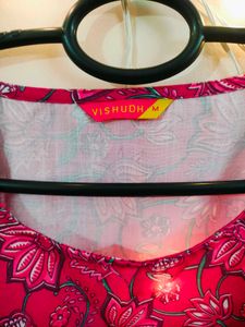 Floral Peplum Ethnic Top For Women