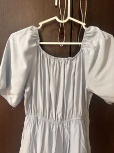 Blue Tiered Dress