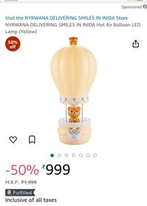 HOT AIR BALLOON LED TABLE LAMP