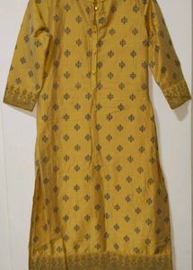 Mustard Yellow Printed Kurta Set – Preloved, Gentl