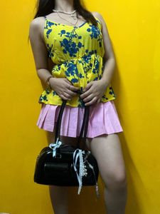 Floral Peplum Tank Top