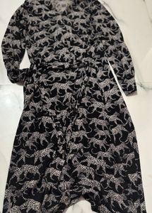 Animal Print Midi Dress