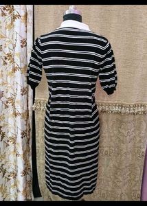 Striped Polo Knit Dress(made in Korea)