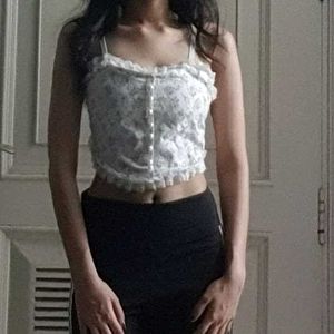 Floral Ruffle Top