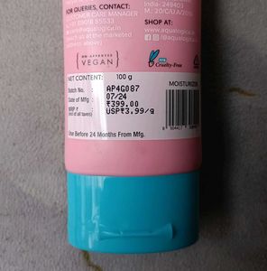 Aqualogica radiance+ oil free moisturizer